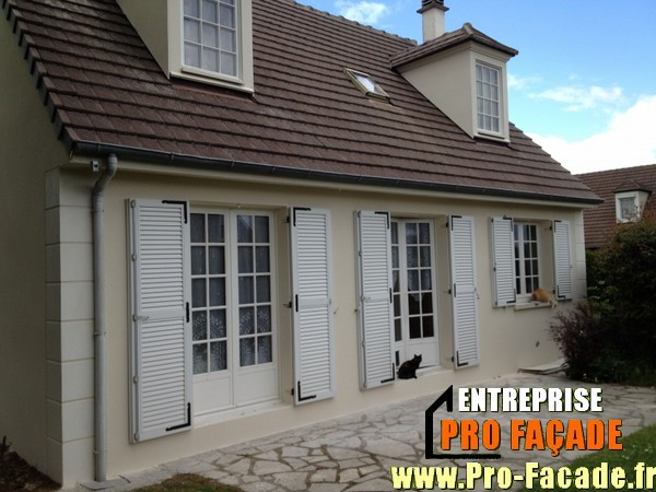 Chantier de Rénovation façade sur La Chapelle en Serval 60520 après