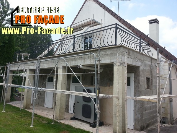 Chantier de Rénovation façade sur Agnetz 60600 avant