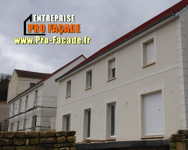 Chantier de Ravalement façade sur Laigneville 60290 après